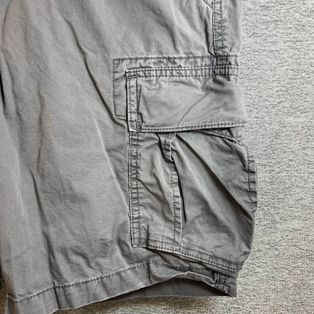 Gap Khakis Cargo Shorts Men Size 34 Gray  Summer Outdoor Cotton - Picture 9 of 12